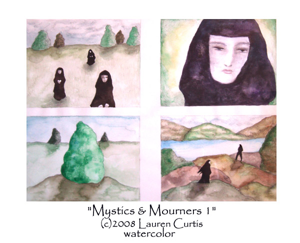Mystics & Mourners 1 wayercolor
